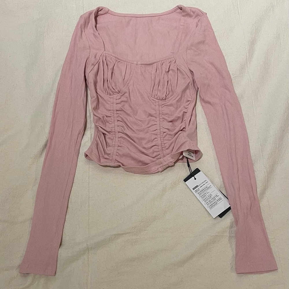 Pink Long Sleeve Women's Top